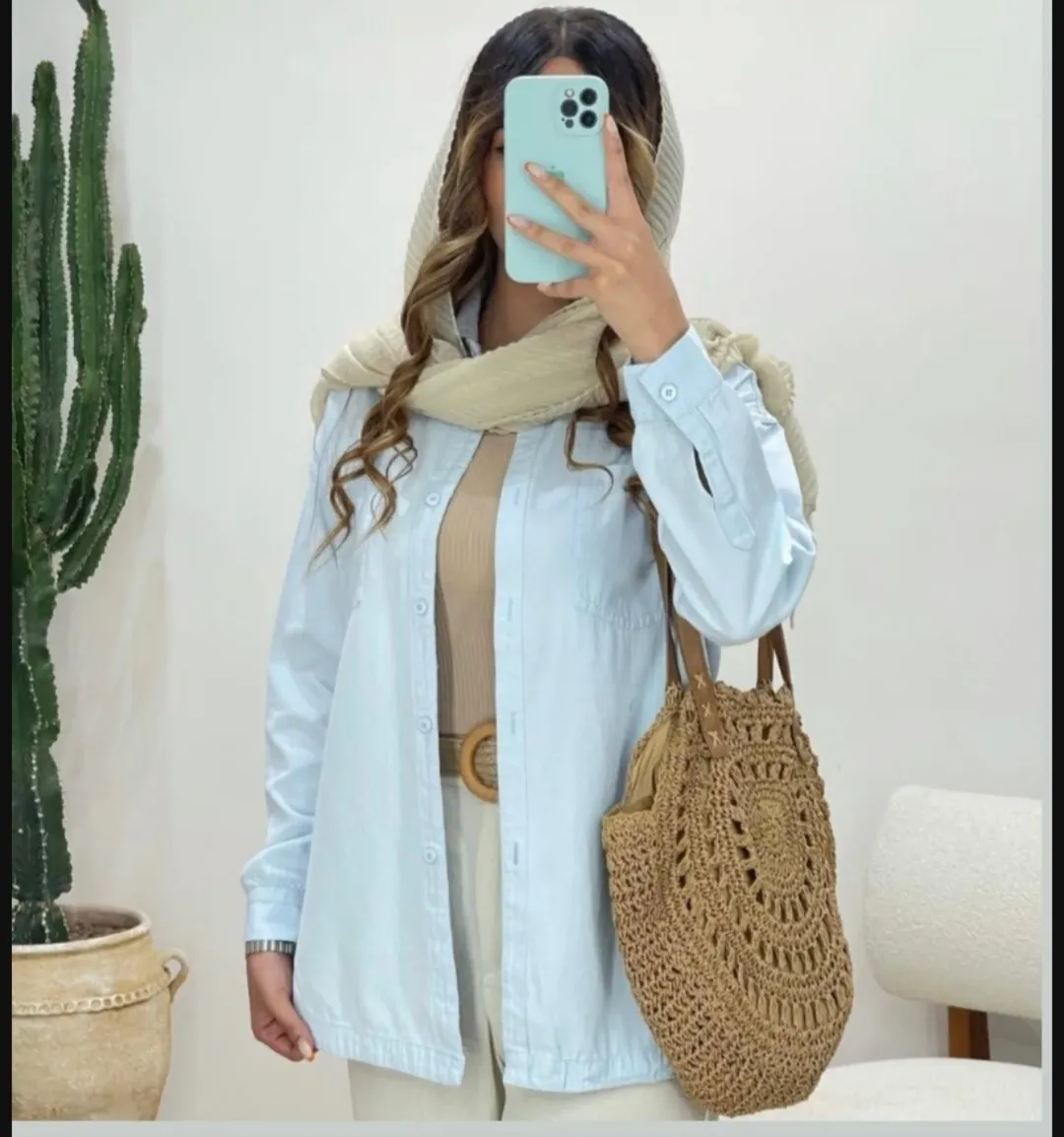 شومیز لینن شسته شده طرح کلاسیک